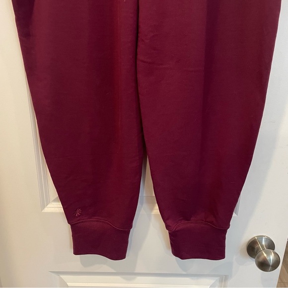 Athleta wine red Coaster Luce Jogger pants Women XL NWT - Picture 6 of 10